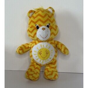 Care Bears FUNSHINE Bear 8” Chevron Striped Plush Stuffed Animal Toy Yellow